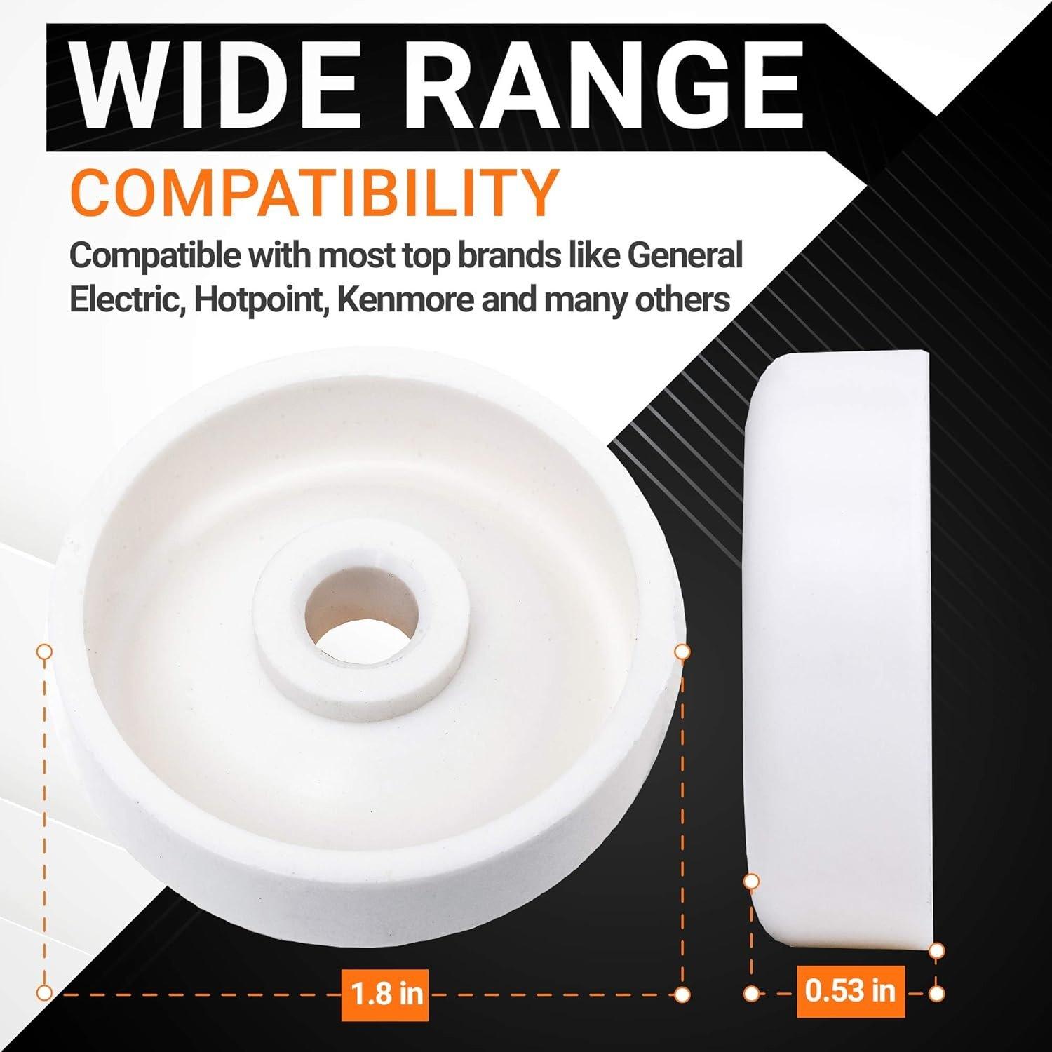 [Lifetime Warranty] WD35X21038 Dishwasher Lower Rack Wheel and Stud - Compatible with GE Kenmore Dishwashers - Replaces WD12X10267 PS11726733 AP59863653 - Pack of 8 image 4