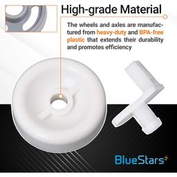 [Lifetime Warranty] WD35X21038 Dishwasher Lower Rack Wheel and Stud - Compatible with GE Kenmore Dishwashers - Replaces WD12X10267 PS11726733 AP59863653 - Pack of 8 thumbnail 1