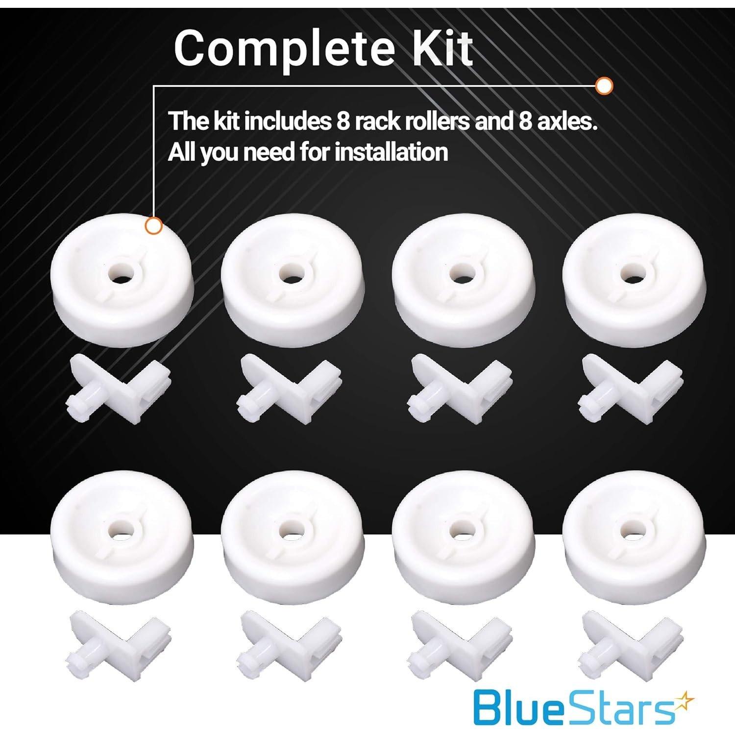 [Lifetime Warranty] WD35X21038 Dishwasher Lower Rack Wheel and Stud - Compatible with GE Kenmore Dishwashers - Replaces WD12X10267 PS11726733 AP59863653 - Pack of 8 image 2