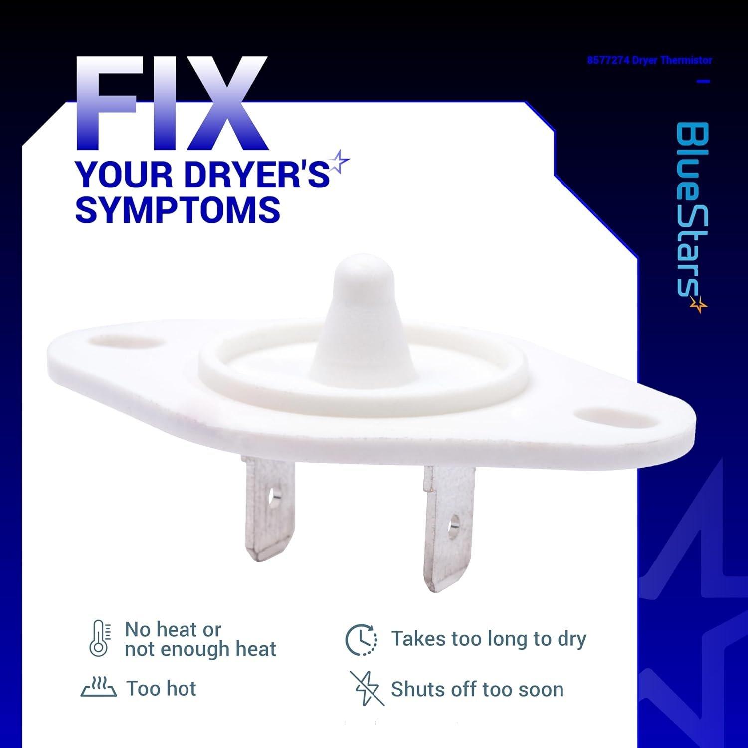 [Lifetime Warranty] 8577274 Dryer Thermistor - Fit for Whirlpool Kenmore KitchenAid Dryers - Replaces 3976615 AP3919451 WP8577274 PS993287 3390292 image 6