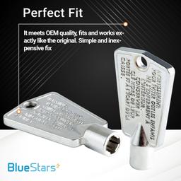 [Lifetime Warranty] 216702900 Freezer Door Key for Frigidaire & Kenmore Freezers - Replaces 297147700 AP4071414 AP2113733 PS1991481 - Pack of 2 thumbnail 4