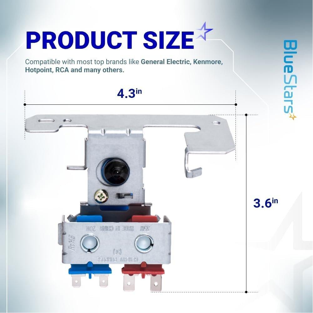 [Lifetime Warranty] WR57X10032 WR57X33326 Refrigerator Water Valve Dual Solenoid Valve - Compatible with GE Refrigerators - Replaces AP3192626 WR57X10040 AP3672839 PS901314 image 1