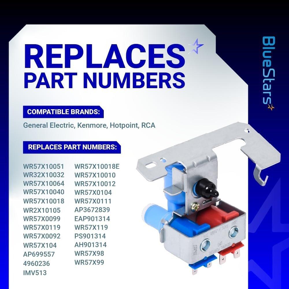 [Lifetime Warranty] WR57X10032 WR57X33326 Refrigerator Water Valve Dual Solenoid Valve - Compatible with GE Refrigerators - Replaces AP3192626 WR57X10040 AP3672839 PS901314 image 5