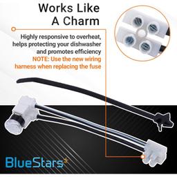 [Lifetime Warranty] W10258275 Dishwasher Bimetal Thermal Fuse - Compatible with Whirlpool Kenmore Dishwashers - Replaces 661663 PS2360984 AP4423189 thumbnail 3