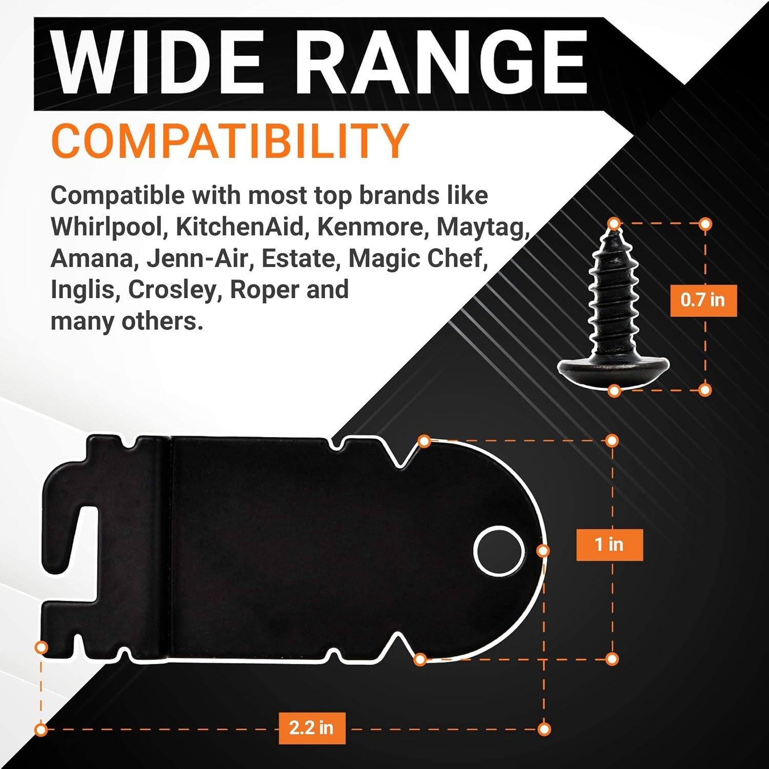 [Lifetime Warranty] 8212560 & 8269145 Dishwasher Side Mounting Bracket Kit with Screws - Compatible with KitchenAid Whirlpool Kenmore Maytag Amana Jenn-Air Dishwashers image 6