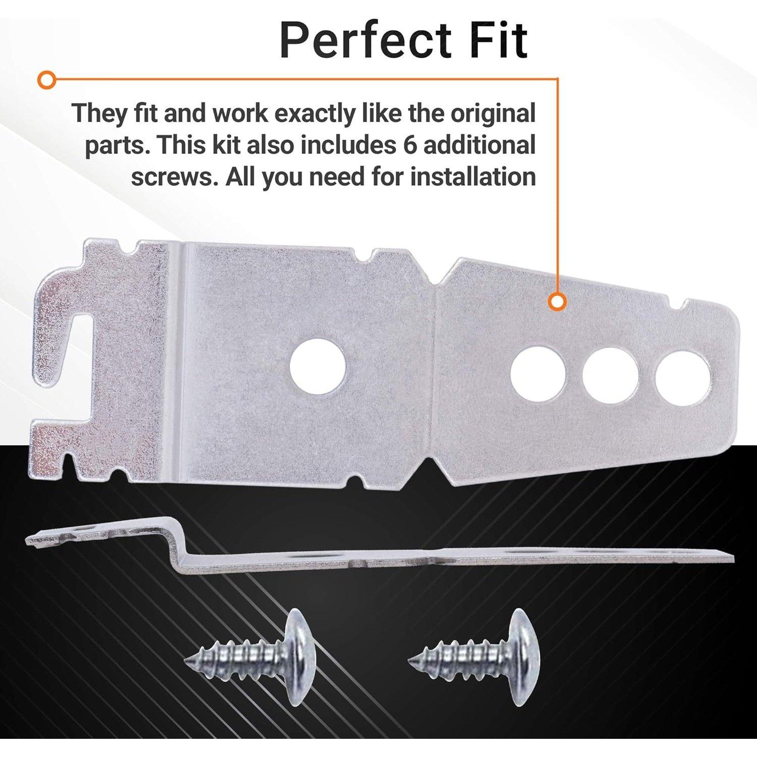 [Lifetime Warranty] 8212560 & 8269145 Dishwasher Side Mounting Bracket Kit with Screws - Compatible with KitchenAid Whirlpool Kenmore Maytag Amana Jenn-Air Dishwashers image 1