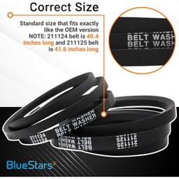 [Lifetime Warranty] 211124 & 211125 Washer Belt Assembly - Compatible with Whirlpool Maytag Jenn-Air Washers - Replaces 12112425 12112425VP 210024 AP4011179 PS2005284 22002570 thumbnail 4