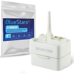 [Lifetime Warranty] 2188830 Refrigerator Compressor Relay & Overload Replacement - Compatible with Whirlpool & Kenmore Refrigerators - Replaces 2220475 PS993073 2188829 1177466 thumbnail 0