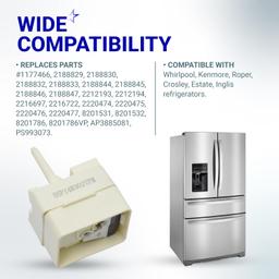 [Lifetime Warranty] 2188830 Refrigerator Compressor Relay & Overload Replacement - Compatible with Whirlpool & Kenmore Refrigerators - Replaces 2220475 PS993073 2188829 1177466 thumbnail 7