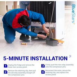 [Lifetime Warranty] 2188830 Refrigerator Compressor Relay & Overload Replacement - Compatible with Whirlpool & Kenmore Refrigerators - Replaces 2220475 PS993073 2188829 1177466 thumbnail 2