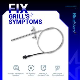 [Upgraded] BlueStars RTD Temperature Probe Sensor, Compatible with Pit Boss Pellet Grills and Smoker, Temp Probe Replacement, Meat Probe Sensor PB1000XL-025-R00 V2 (70123-AMP) thumbnail 6