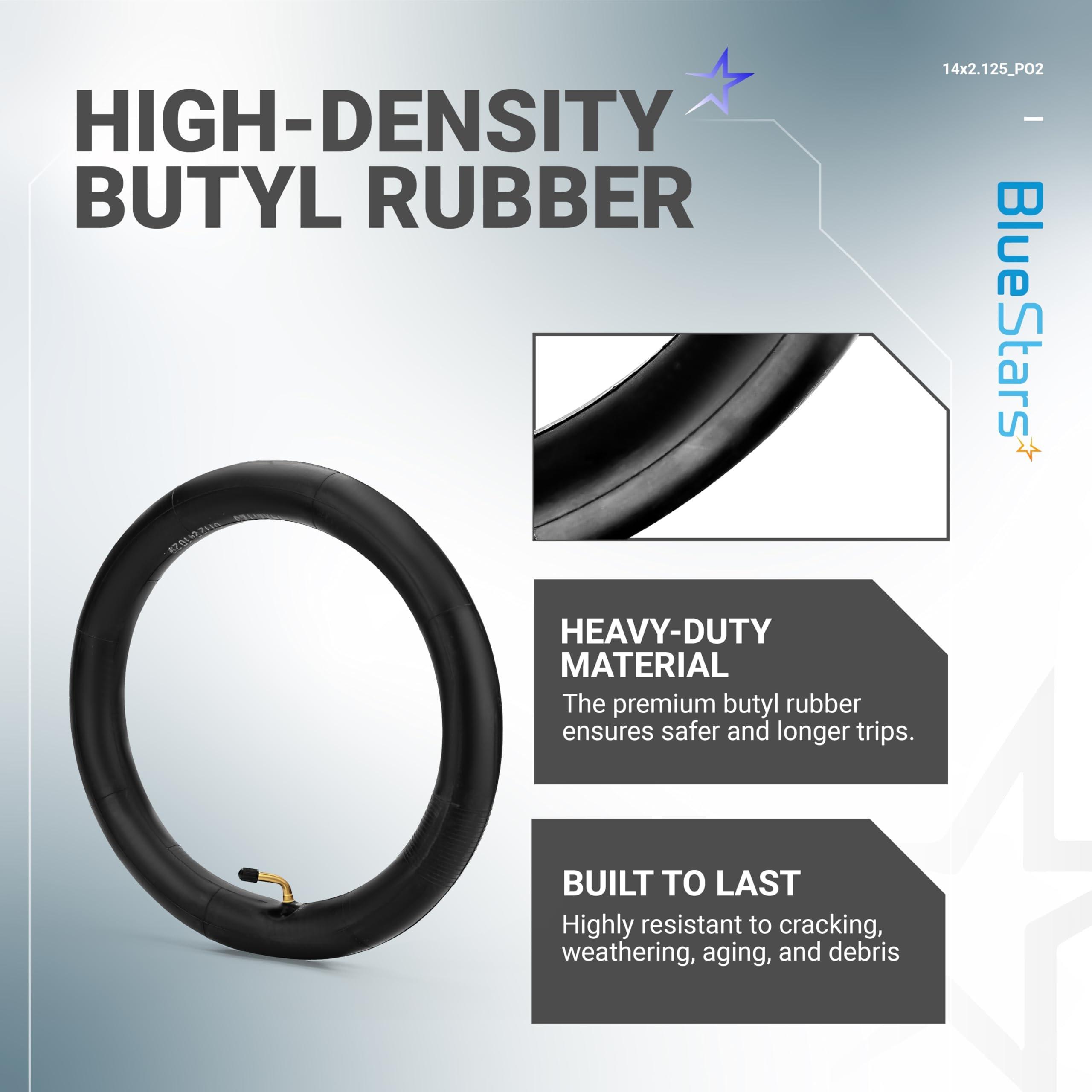 [Lifetime Warranty] 14x2.125 Bike Inner Tubes - Pack of 2 image 2