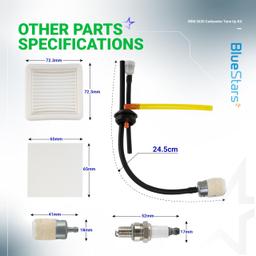 [Lifetime Warranty] SRM 2620 Carburetor - Compatible with Echo SRM-2620T SRM-2620Trimmer A021004601 26X Shindaiwa T262X thumbnail 4