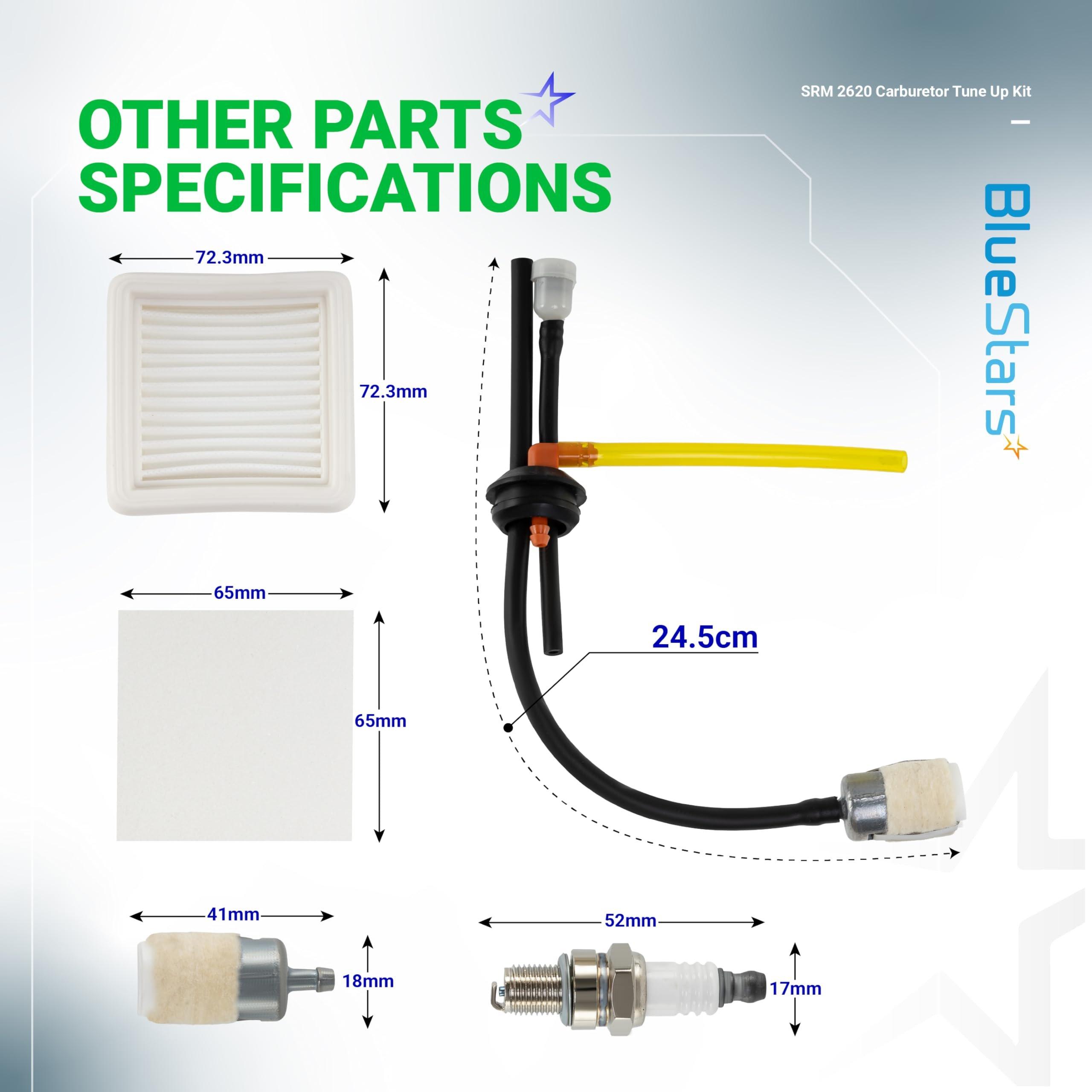 [Lifetime Warranty] SRM 2620 Carburetor - Compatible with Echo SRM-2620T SRM-2620Trimmer A021004601 26X Shindaiwa T262X image 4