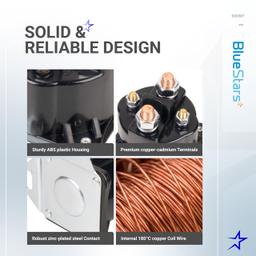 Motor Products SS598T Starter Solenoid Compatible with 110 John Deere Ford F150 F250 F350 12-volt System 4 terminals - Replaces STS1 SS4 SS598 thumbnail 2