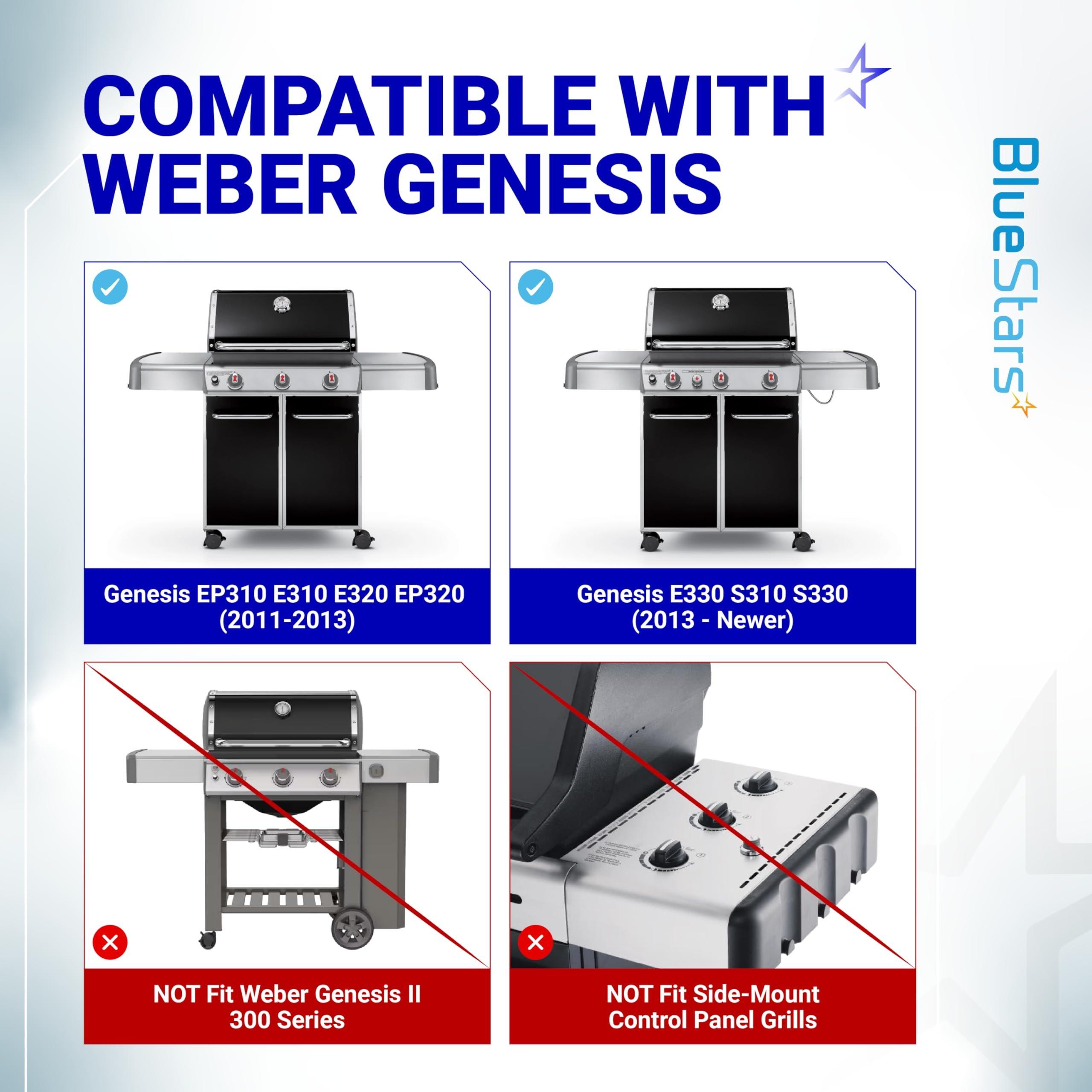 [Lifetime Warranty] 1836-13 7628 7629 Igniter Kit for Weber Genesis Grill Parts 300 Series with Front Mounted Control Panel (2011-Newer) E330 S330 Electronic Igniter, 4-Outlet Ignition Kit, Fit Weber 65946 image 2