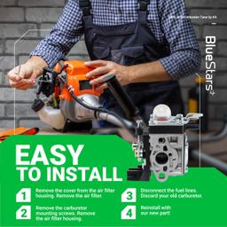 [Lifetime Warranty] SRM 2620 Carburetor - Compatible with Echo SRM-2620T SRM-2620Trimmer A021004601 26X Shindaiwa T262X thumbnail 7