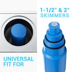 [Lifetime Warranty] 2 Pack 17'' Pool Skimmer Guard & Plug Winterization Plug for 1 1/2" and 2'' Threaded Skimmers - Suitable for Above and Inground Pool thumbnail 5