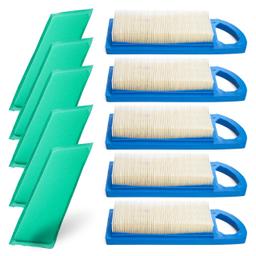 [Lifetime Warranty] 698083 697153 Air Filter - For John Deere LA115 LA105 L100 Z225 LA110 GY20573 Craftsman LT1000 LT2000 794422 795115 697634 797008 697776 Riding Lawn Mower with 697015 Pre Air Cleaner - Pack of 5 thumbnail 0