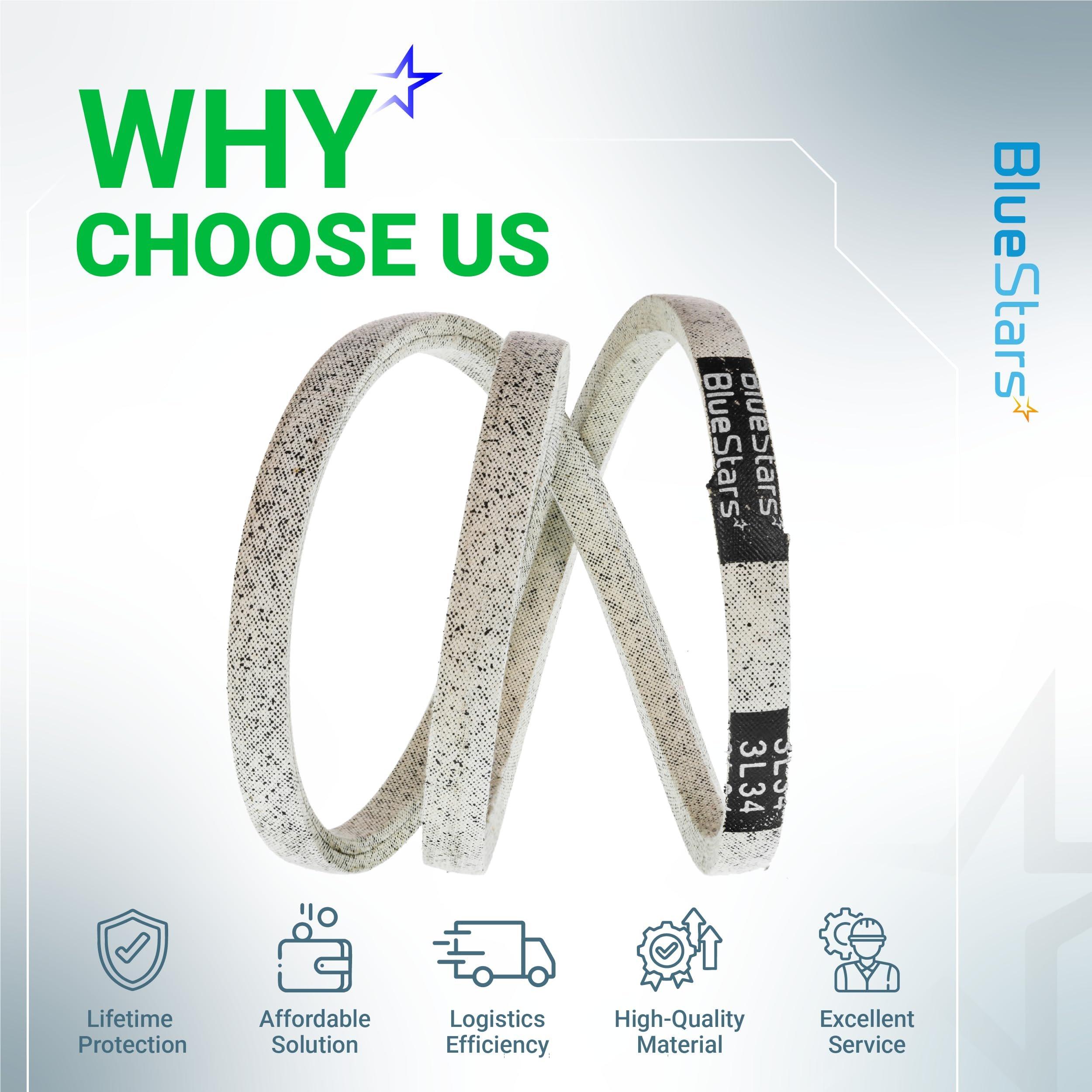 [Lifetime Warranty] 954-04260 Drive Belt 3/8'' x 34'' for MTD Craftsman Cub Cadet Troy-Bilt Snowblower 21" Walk-Behind Lawn Mower image 8