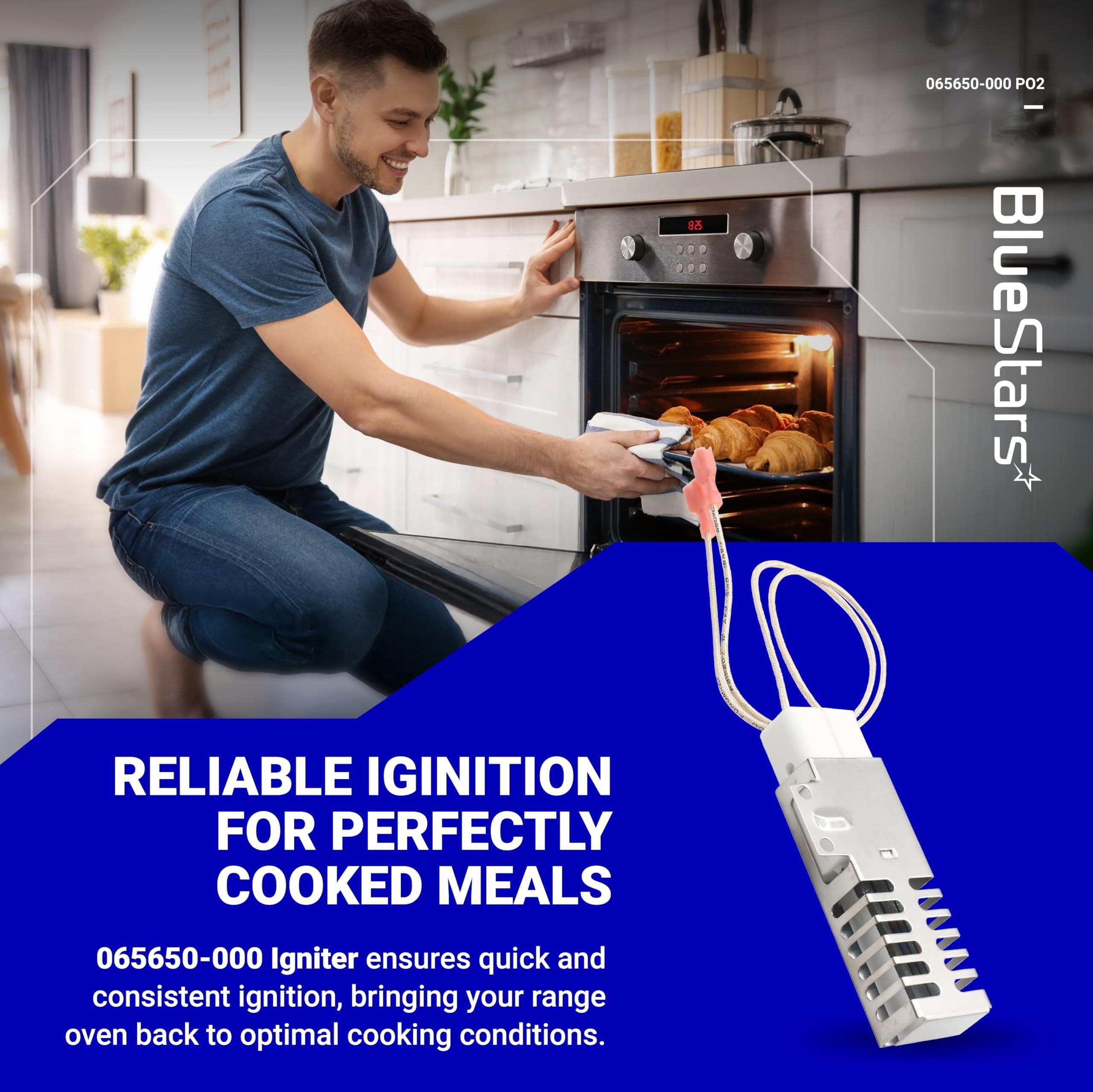 [Lifetime Warranty] PB040001 065650-000 Range Oven Igniter - Compatible with Viking Range Oven Gas Stove - Replaces AP5315579 065650-000 SGR4001 792263-4 - Pack of 2 image 2