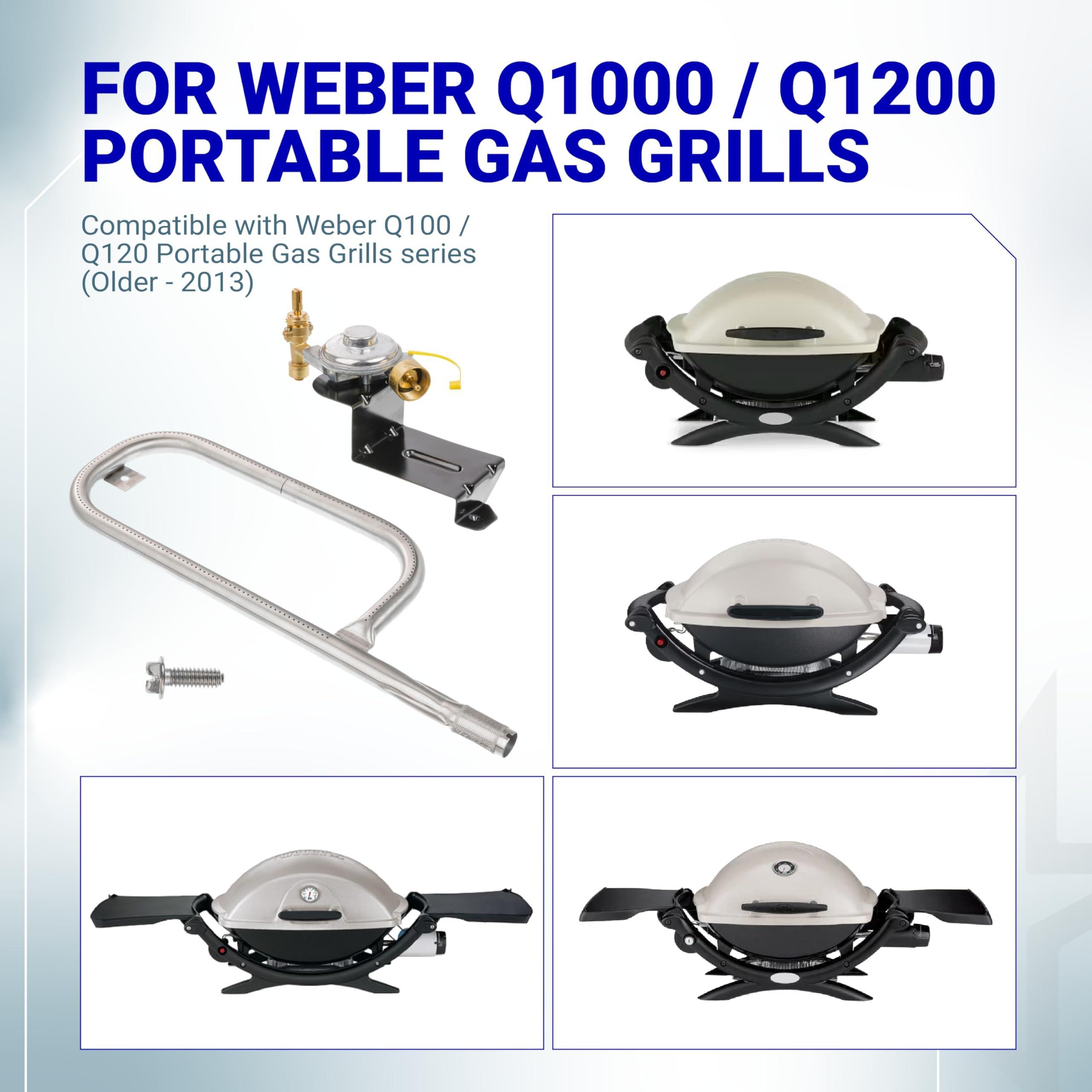 [Lifetime Warranty] 80477 Regulator 69957 Burner Tube for Weber Q Grill â€“ Gas Valve Regulator & 17in Burner Replacement Kit - CSA Certified image 3