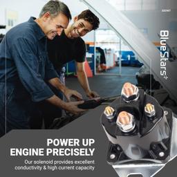 Motor Products SS598T Starter Solenoid Compatible with 110 John Deere Ford F150 F250 F350 12-volt System 4 terminals - Replaces STS1 SS4 SS598 thumbnail 1