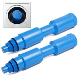 [Lifetime Warranty] 2 Pack 17'' Pool Skimmer Guard & Plug Winterization Plug for 1 1/2" and 2'' Threaded Skimmers - Suitable for Above and Inground Pool thumbnail 0