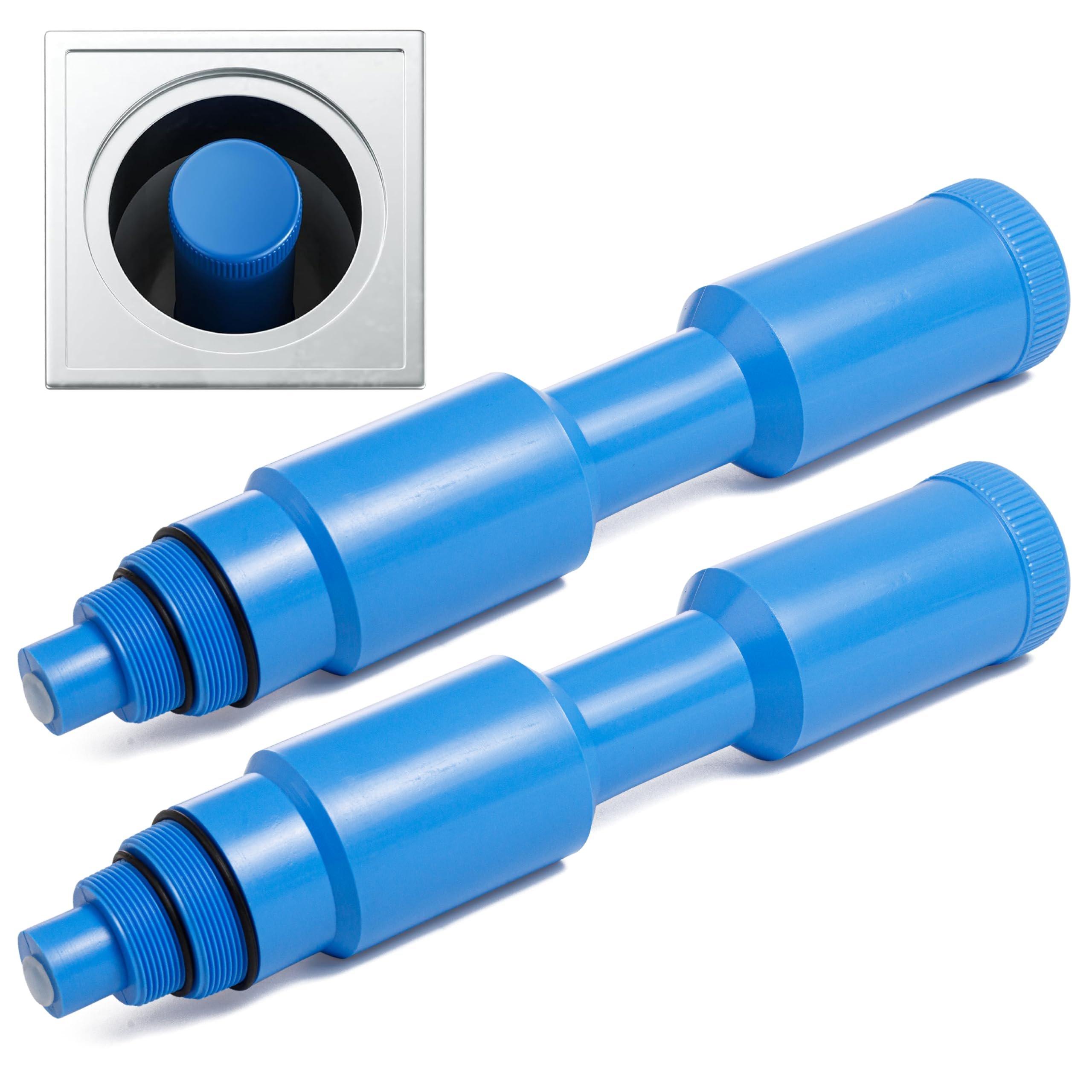 [Lifetime Warranty] 2 Pack 17'' Pool Skimmer Guard & Plug Winterization Plug for 1 1/2" and 2'' Threaded Skimmers - Suitable for Above and Inground Pool image 0