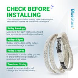 [Lifetime Warranty] 954-04260 Drive Belt 3/8'' x 34'' for MTD Craftsman Cub Cadet Troy-Bilt Snowblower 21" Walk-Behind Lawn Mower thumbnail 6