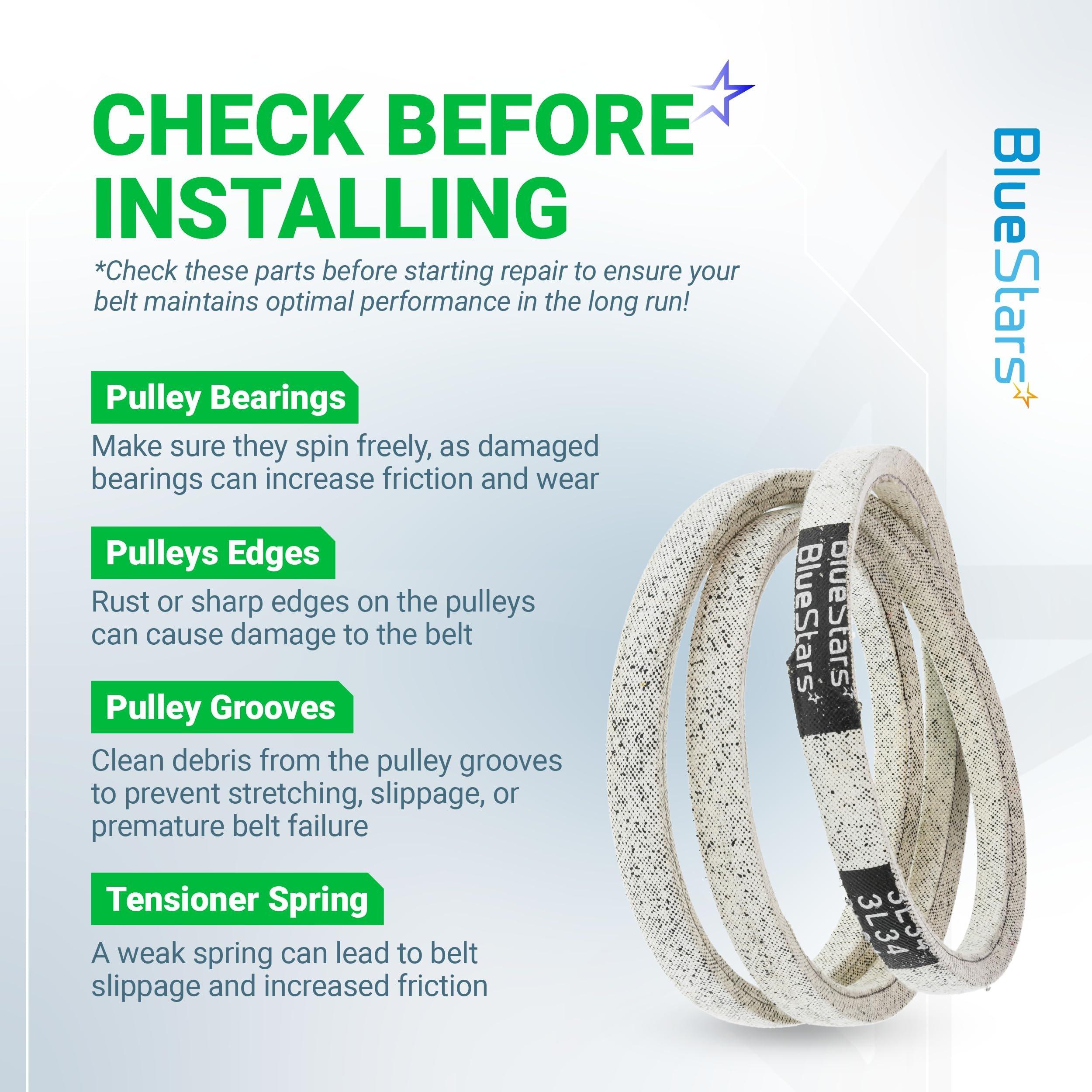 [Lifetime Warranty] 954-04260 Drive Belt 3/8'' x 34'' for MTD Craftsman Cub Cadet Troy-Bilt Snowblower 21" Walk-Behind Lawn Mower image 6