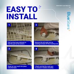 [Lifetime Warranty] 5304518927 Lower Spray Arm - Compatible with Frigidaire, Kenmore, Electrolux Dishwashers - Replaces 154567702, 5304507175, AP6810011, 154567701 thumbnail 3