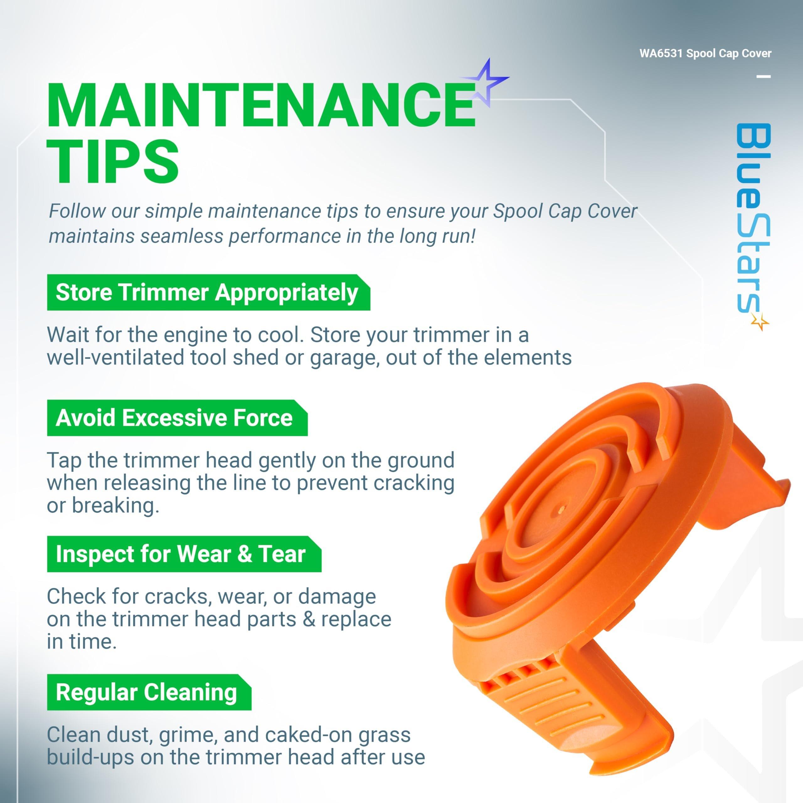 [Lifetime Warranty] WA6531 GT Trimmer Spool Cap Covers - Pack of 4 image 7