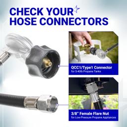 [Lifetime Warranty] [CSA Certified] 25IN for Weber Hose and Regulator Kit, for Weber Genesis/Spirit/Spirit II 2017-2019/ Summit Silver/Gold Series, Grill Regulator Replacement Parts for 7627 67069 69891 thumbnail 3