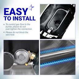 [Lifetime Warranty] 80477 Regulator 69957 Burner Tube for Weber Q Grill â€“ Gas Valve Regulator & 17in Burner Replacement Kit - CSA Certified thumbnail 6