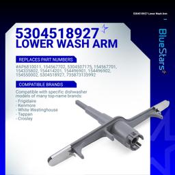 [Lifetime Warranty] 5304518927 Lower Spray Arm - Compatible with Frigidaire, Kenmore, Electrolux Dishwashers - Replaces 154567702, 5304507175, AP6810011, 154567701 thumbnail 5
