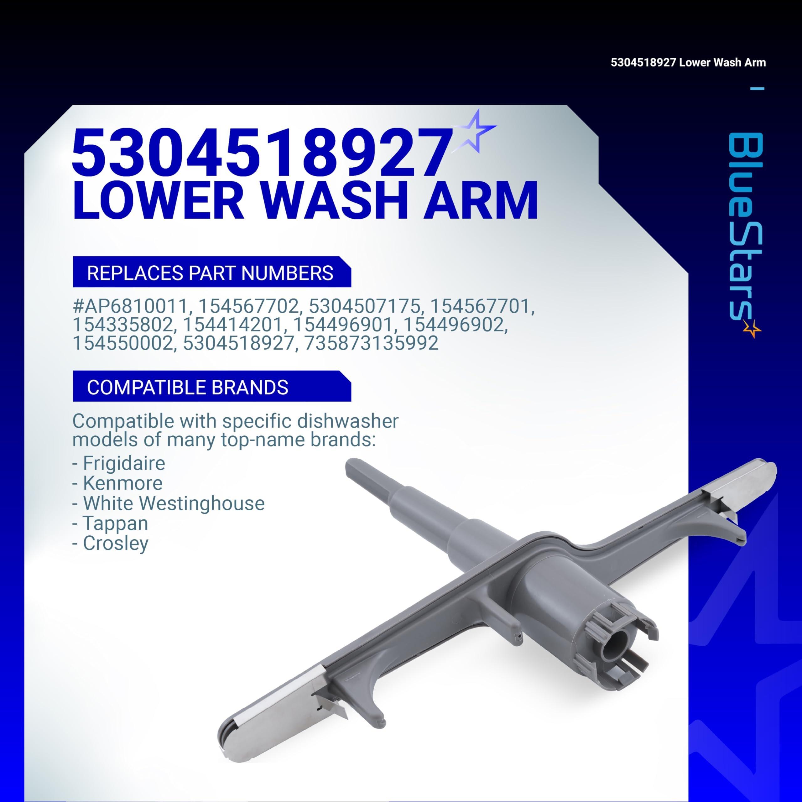 [Lifetime Warranty] 5304518927 Lower Spray Arm - Compatible with Frigidaire, Kenmore, Electrolux Dishwashers - Replaces 154567702, 5304507175, AP6810011, 154567701 image 5