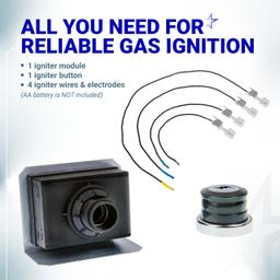 [Lifetime Warranty] 1836-13 7628 7629 Igniter Kit for Weber Genesis Grill Parts 300 Series with Front Mounted Control Panel (2011-Newer) E330 S330 Electronic Igniter, 4-Outlet Ignition Kit, Fit Weber 65946 thumbnail 6