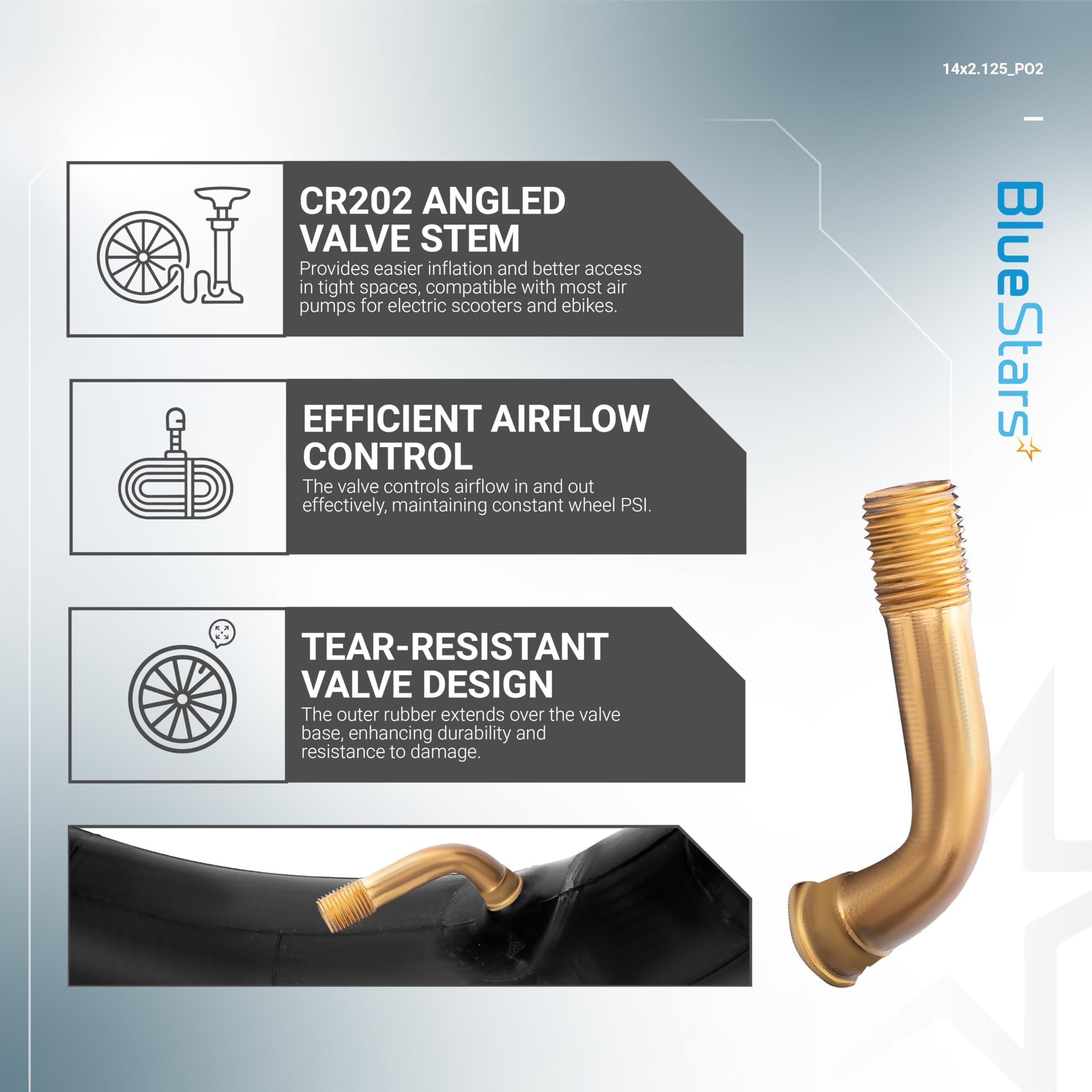 [Lifetime Warranty] 14x2.125 Bike Inner Tubes - Pack of 2 image 3