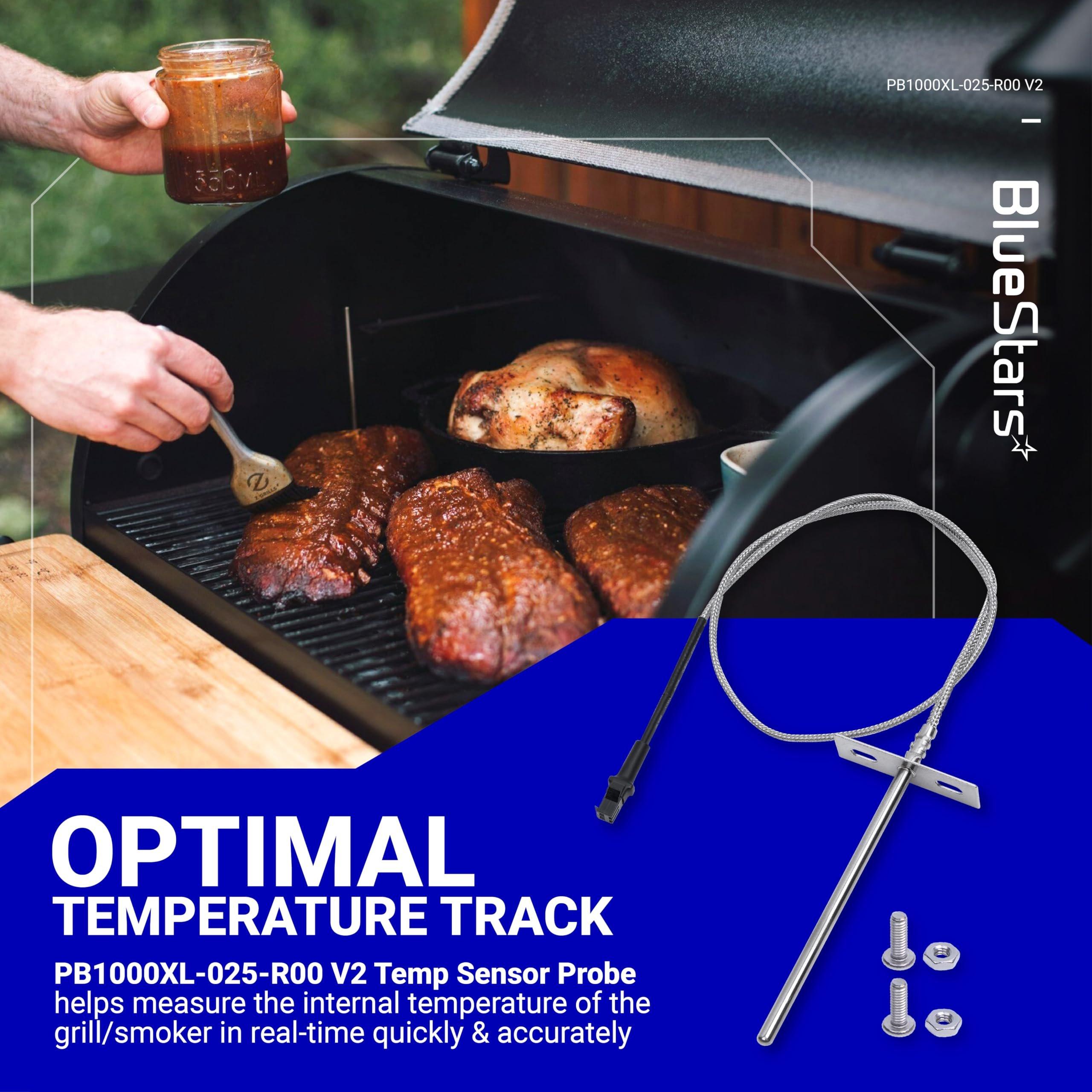 [Upgraded] BlueStars RTD Temperature Probe Sensor, Compatible with Pit Boss Pellet Grills and Smoker, Temp Probe Replacement, Meat Probe Sensor PB1000XL-025-R00 V2 (70123-AMP) image 7