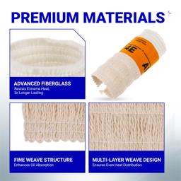 [Lifetime Warranty] Heater Wick AW4E Pack of 2 - Compatible with Sengoku HMN-110 KeroHeat CTN-110 Heatmate HMN-110 Mega Heat MGN-110 (#4308953) - Replacement American Wick #4E thumbnail 2