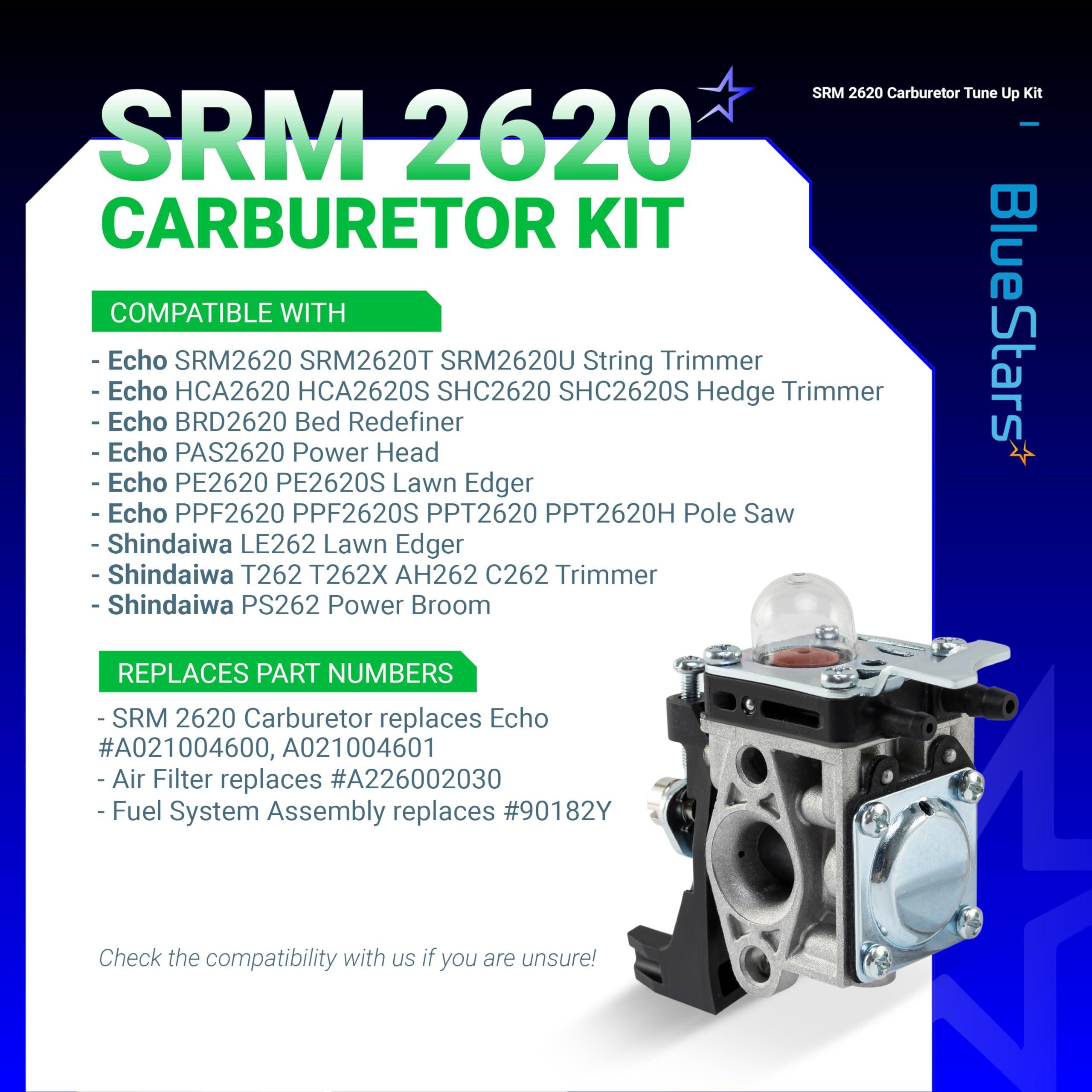 [Lifetime Warranty] SRM 2620 Carburetor - Compatible with Echo SRM-2620T SRM-2620Trimmer A021004601 26X Shindaiwa T262X image 5
