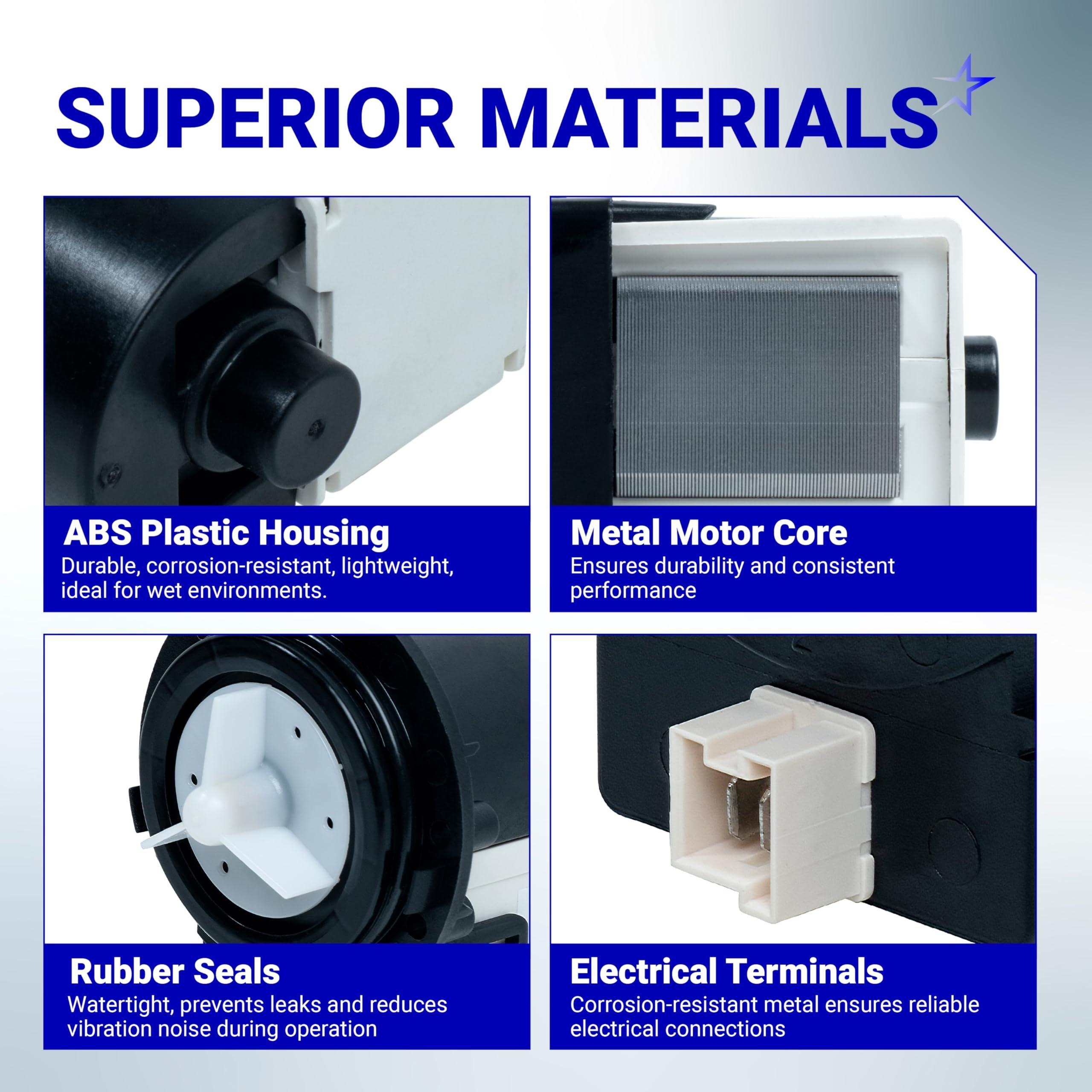 [Lifetime Warranty] DC31-00054A WF210ANW/XAA Washer Drain Pump Motor - For Samsung Maytag Kenmore WF220ANW/XAA WF448AAW/XAA WF328AAW/XAA - Replaces DC31-00016A AP4202690 62902090 image 4