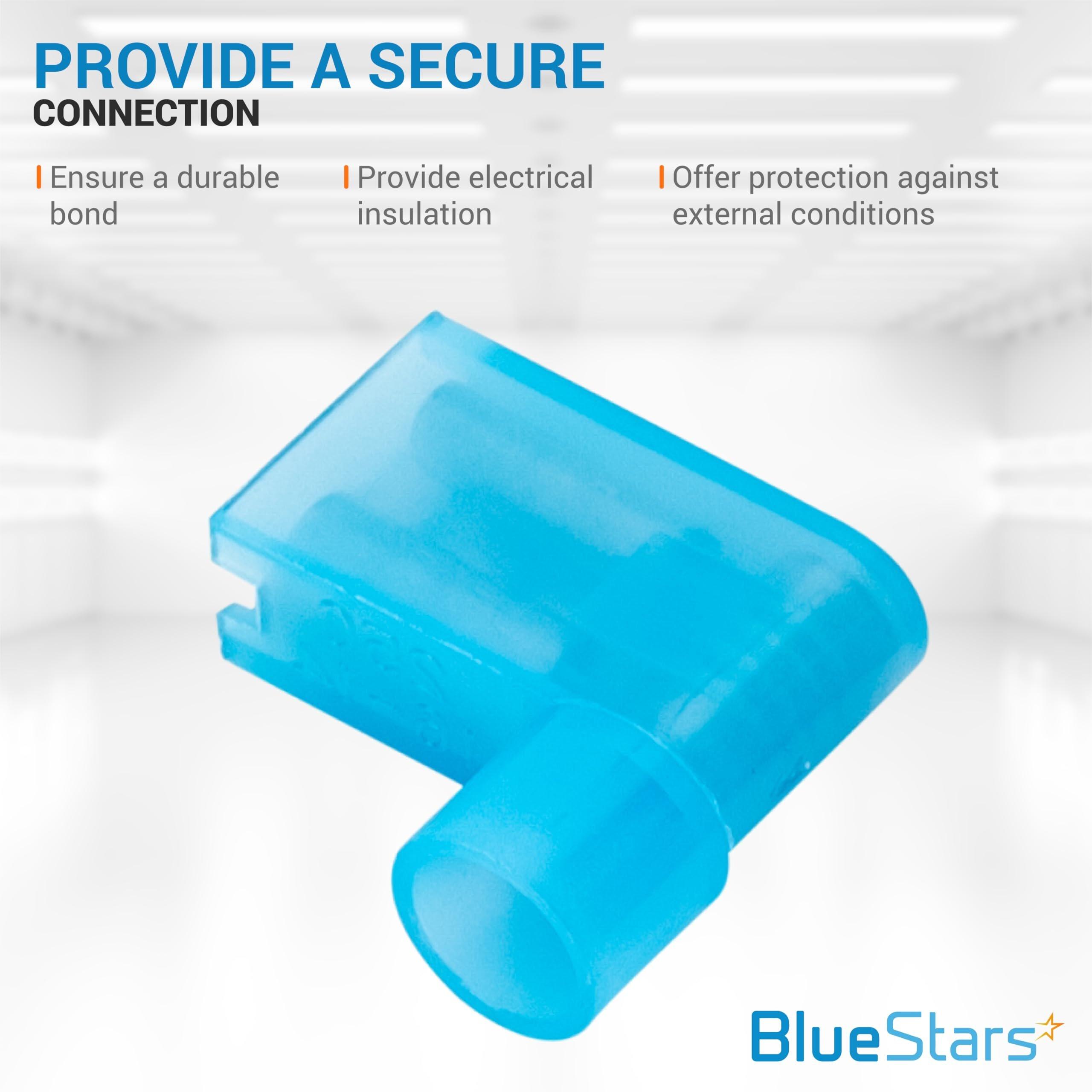 [Lifetime Warranty] 100 PCS Blue Flag Spade Terminals Female image 5