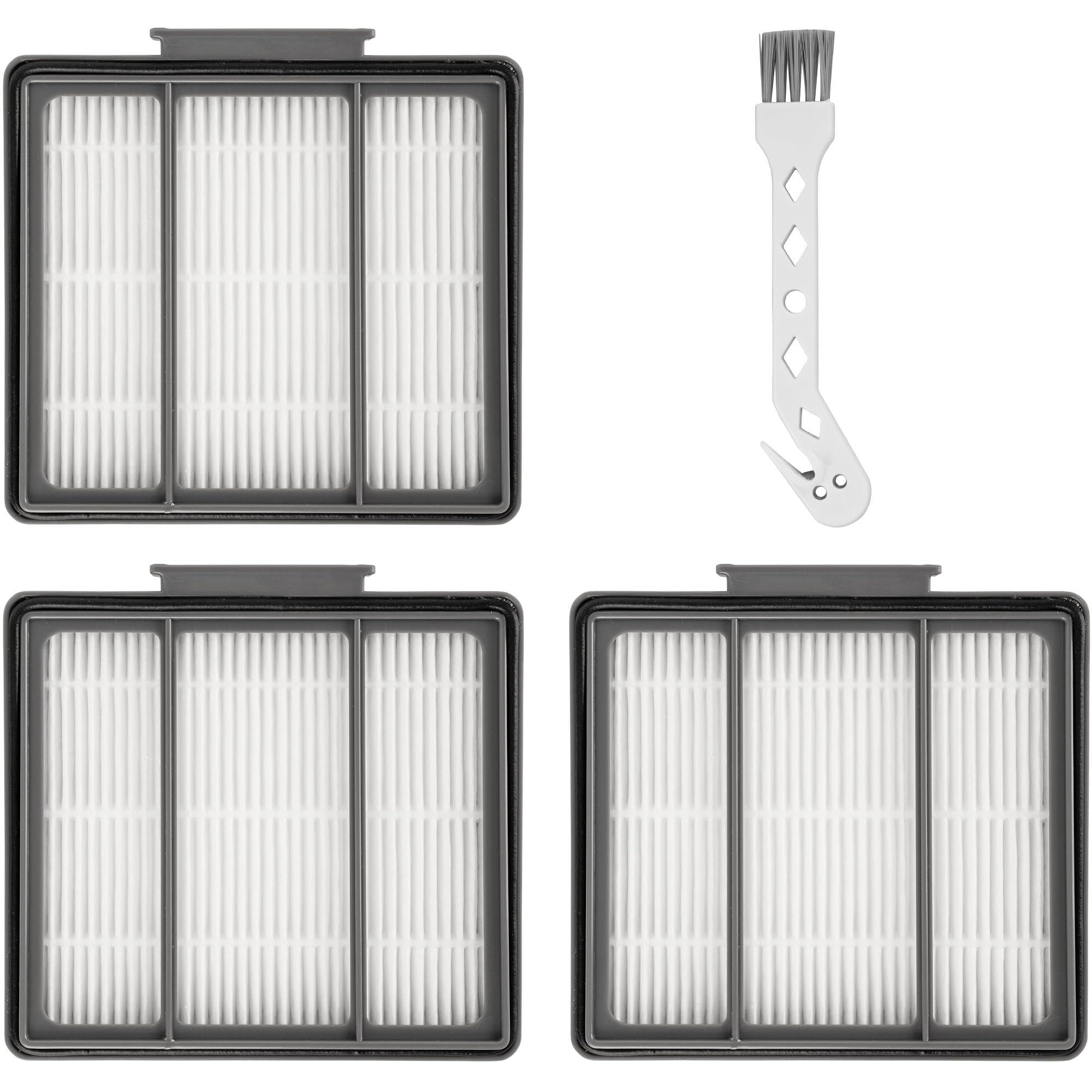 [Lifetime Warranty] RVFFK950 HEPA Filters Replacement for Shark ION Robot R85, RV850, RV700_N, RV720_N, RV851WV, and IQ Robot R101AE, AV970, AV1002AE, AV1010AE - Pack of 3 image 0