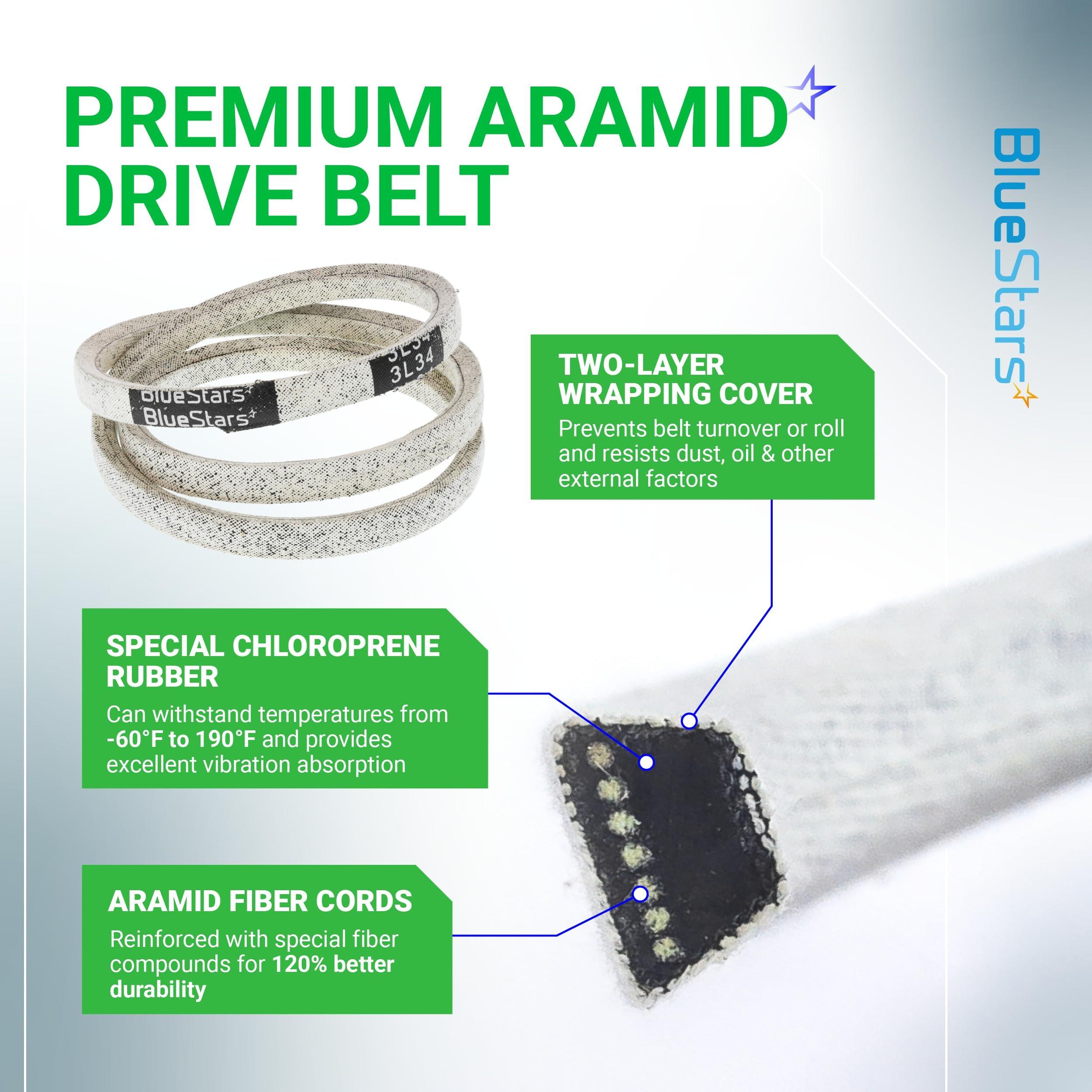 [Lifetime Warranty] 954-04260 Drive Belt 3/8'' x 34'' for MTD Craftsman Cub Cadet Troy-Bilt Snowblower 21" Walk-Behind Lawn Mower image 4