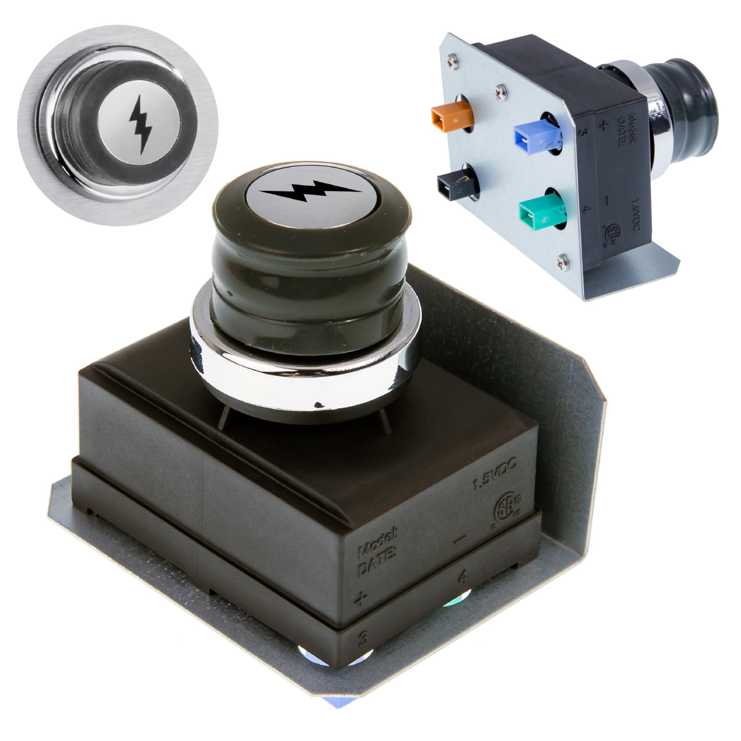 [Lifetime Warranty] 1836-13 7629 Genesis Igniter for Weber Genesis Grill Parts Genesis 300 Series Front-control Grills 3-Burner Igniter Module Weber 88826 E310 E320 E330 Button Switch image 0