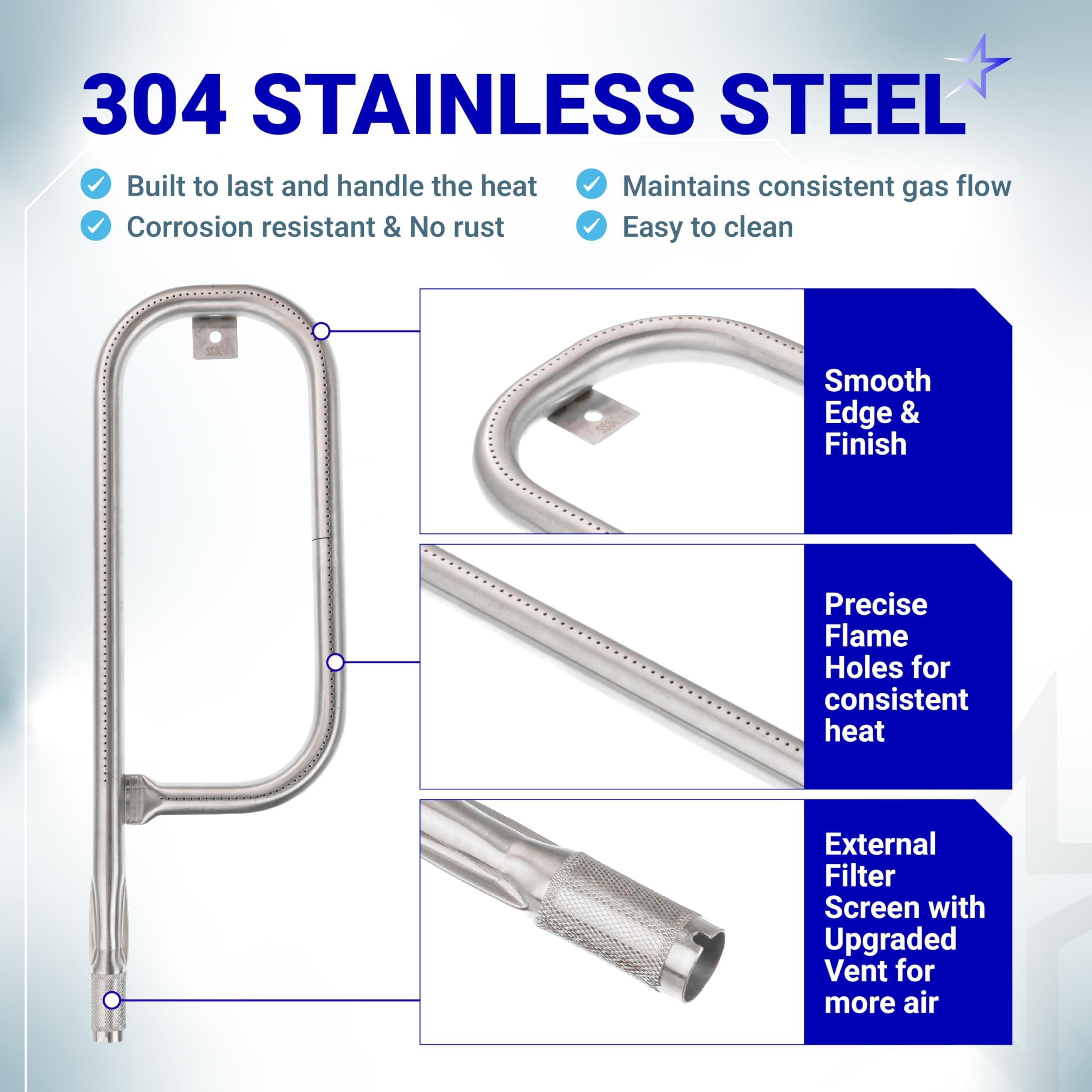 [Lifetime Warranty] 80477 Regulator 69957 Burner Tube for Weber Q Grill â€“ Gas Valve Regulator & 17in Burner Replacement Kit - CSA Certified image 4