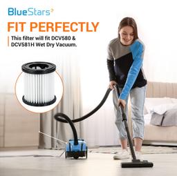 [Lifetime Warranty] DCV5801H Vacuum Replacement Filter for DEWALT DCV580 (Cordless) & DCV581H, DCV5801H 20V MAX Wet/Dry VAC Vacuum 2 Gallon Tank Capacity - Pack of 2 thumbnail 5