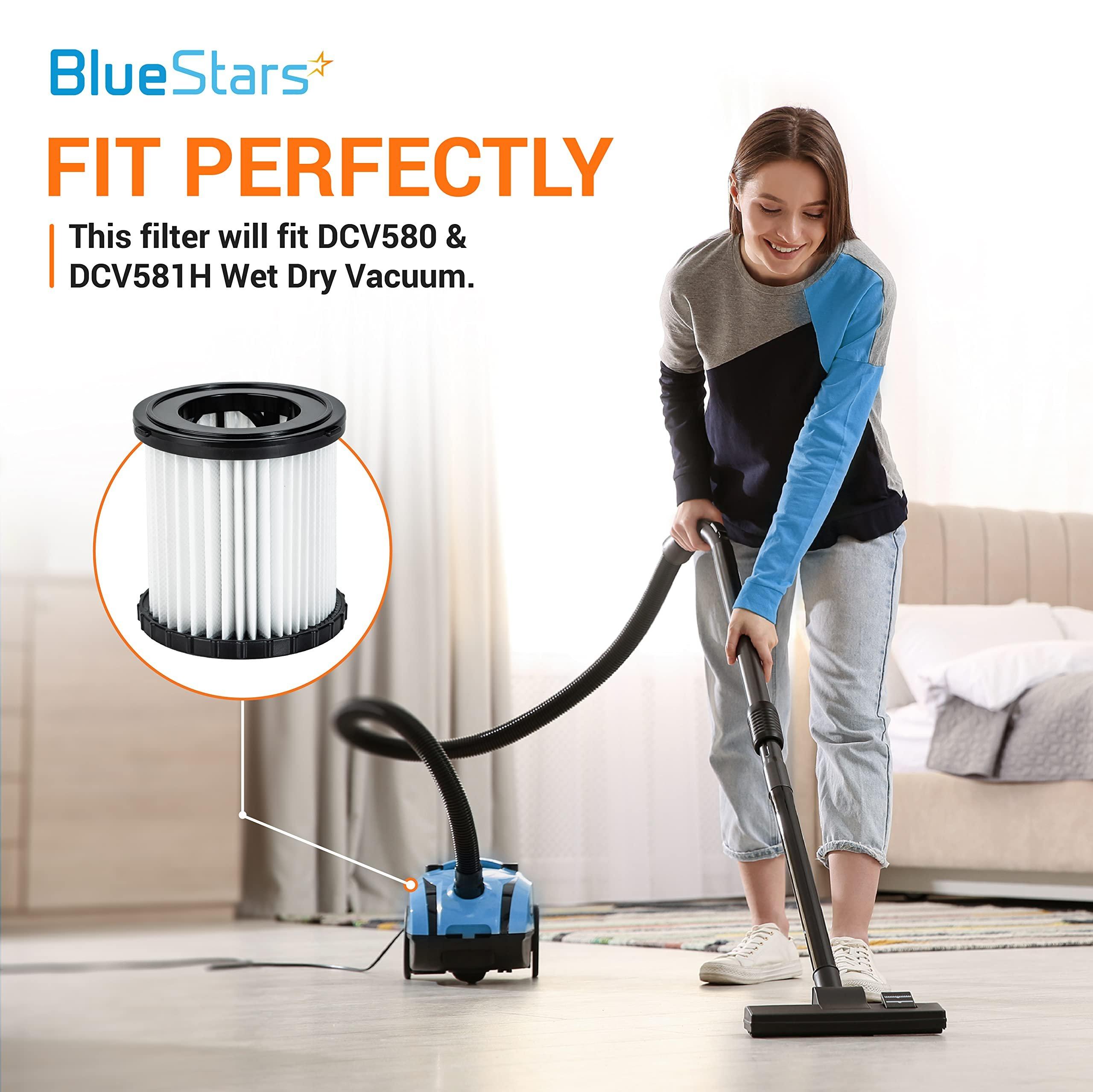 [Lifetime Warranty] DCV5801H Vacuum Replacement Filter for DEWALT DCV580 (Cordless) & DCV581H, DCV5801H 20V MAX Wet/Dry VAC Vacuum 2 Gallon Tank Capacity - Pack of 2 image 5